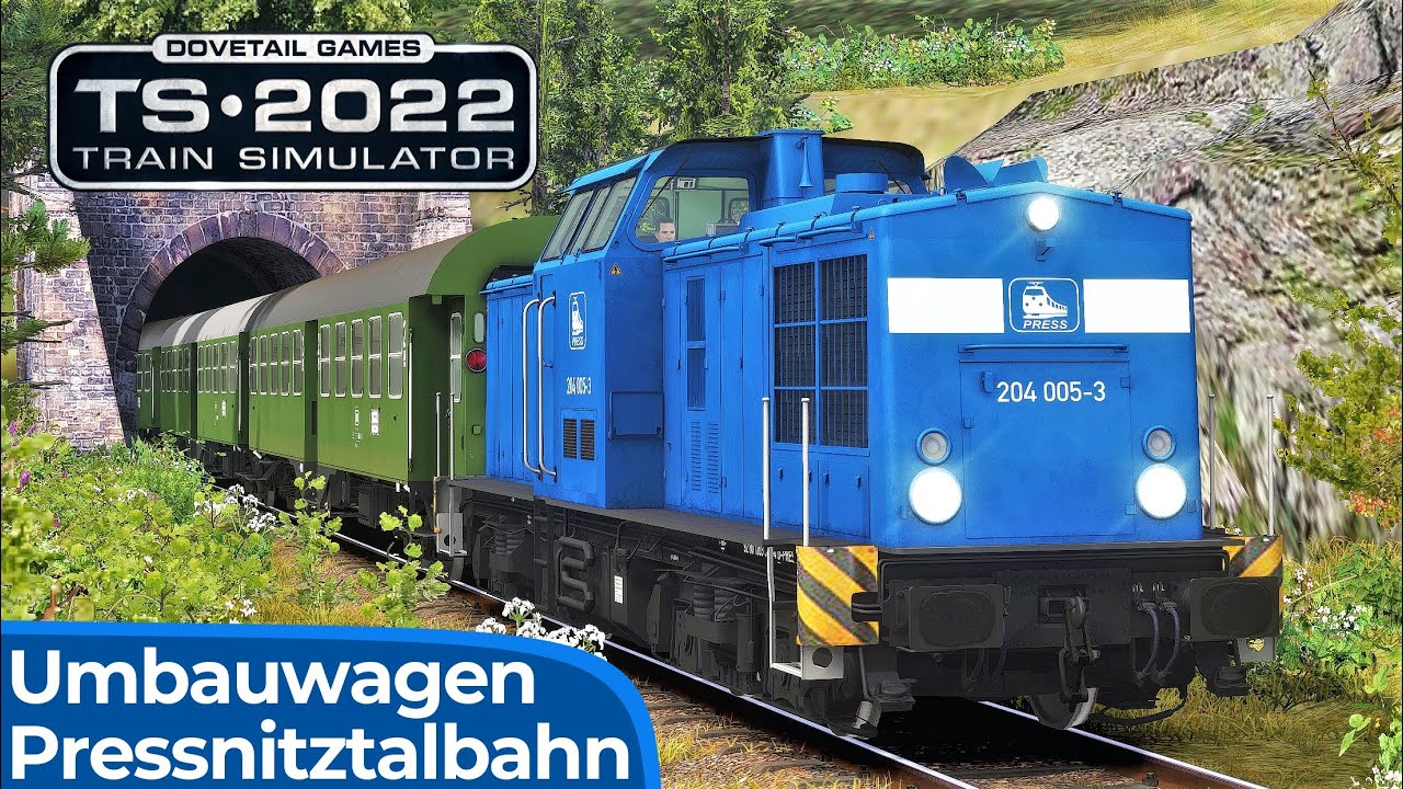 PRESSNITZTALBAHN | Umbauwagen & Kampfjet-Mannöver | TRAIN SIMULATOR 2022 | DR V100 – Rivet Games