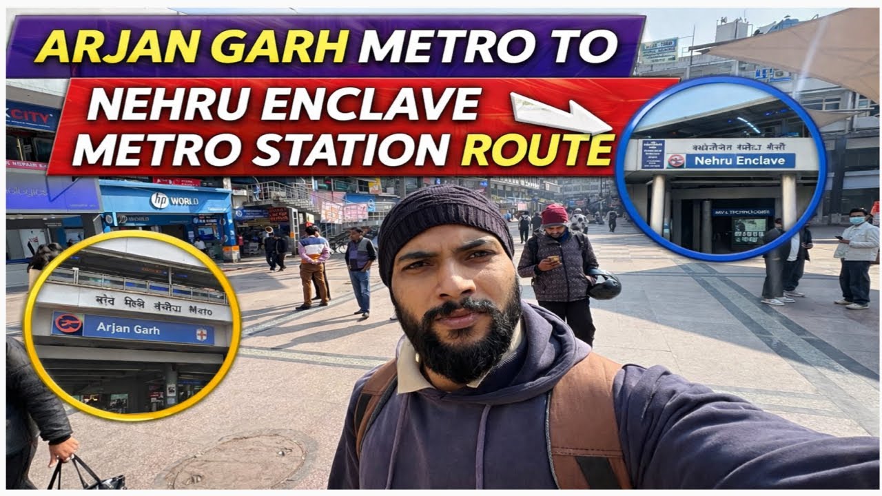 Arjan garh to nehru encleave by metro |aya nagar to nehru place |delhi metro |lifexplorewithme 