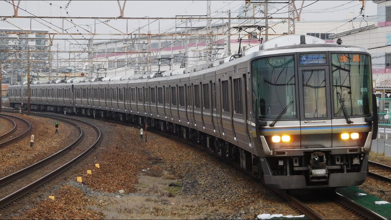 走行音 / JR西日本 223系1000番台(1次車) W3編成 日立3lv.IGBT-VVVF 高槻→京都(普通)