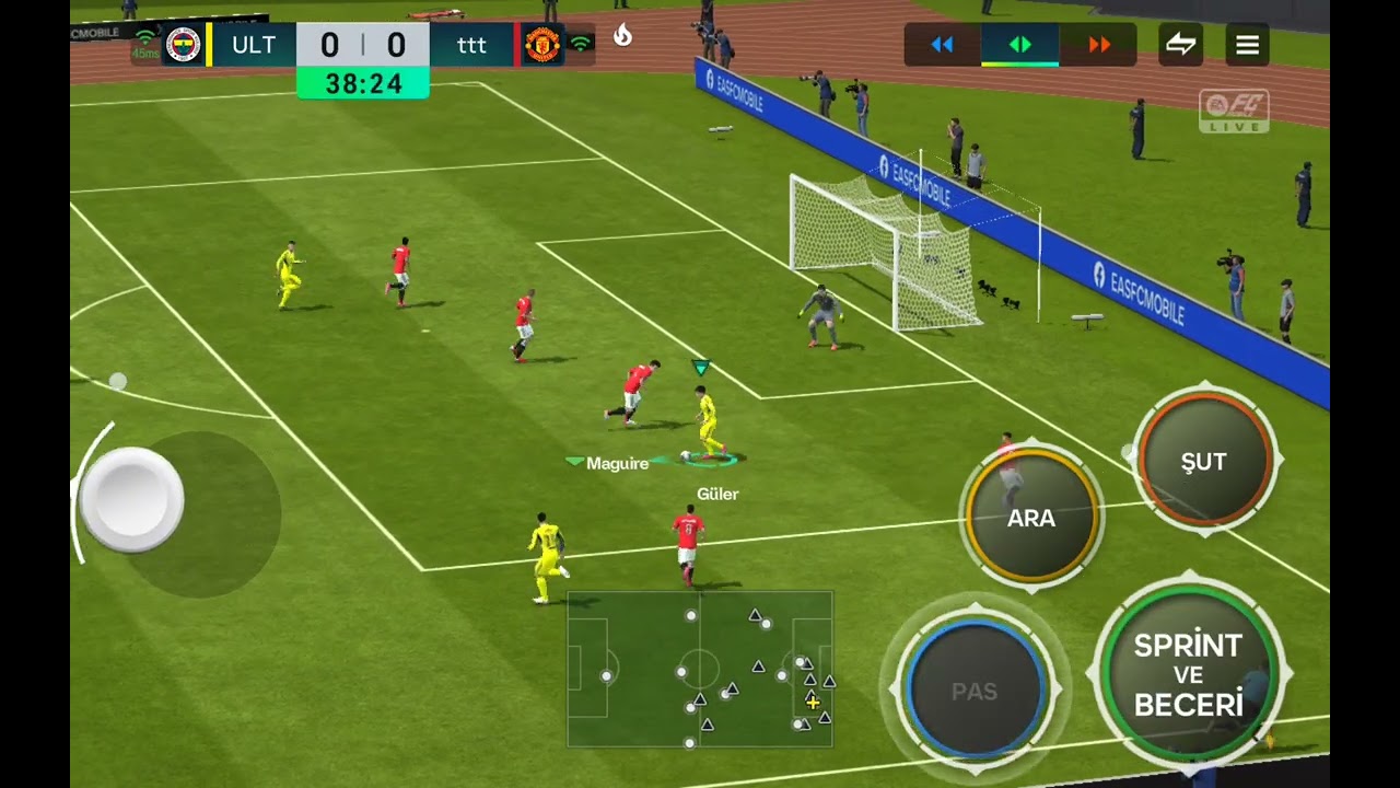 Avrupa Ligi Son 16 1.Maç Fenerbahçe 1=0 M. Unıten