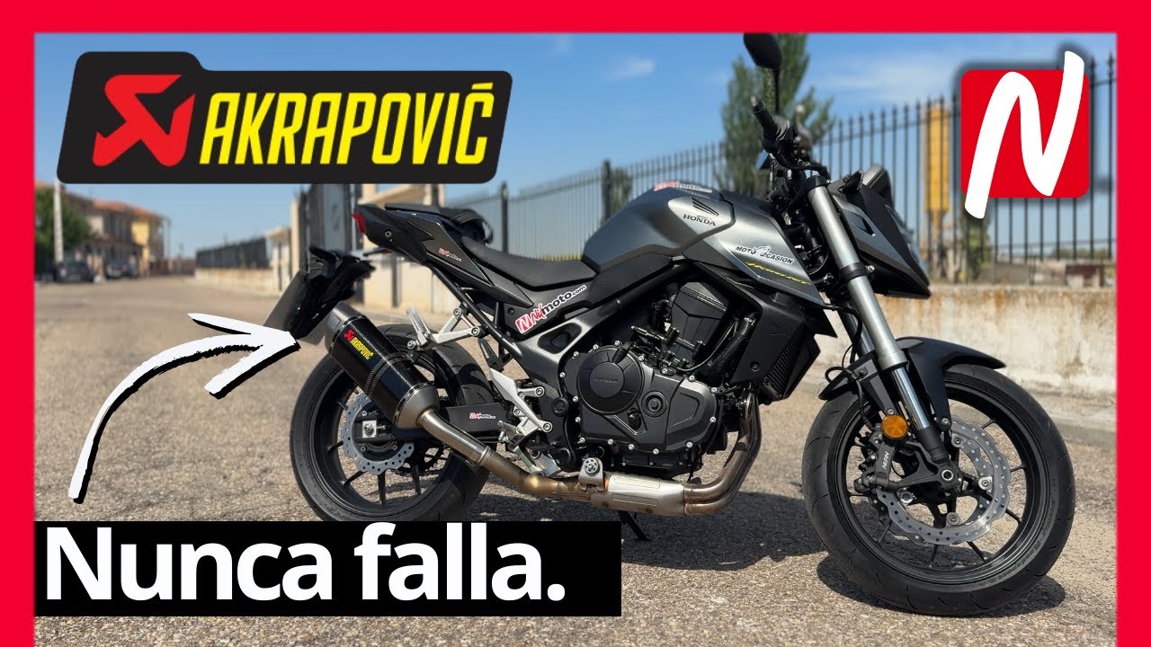 Sonidazo Akrapovic para la Honda Hornet 750 //Nilmoto