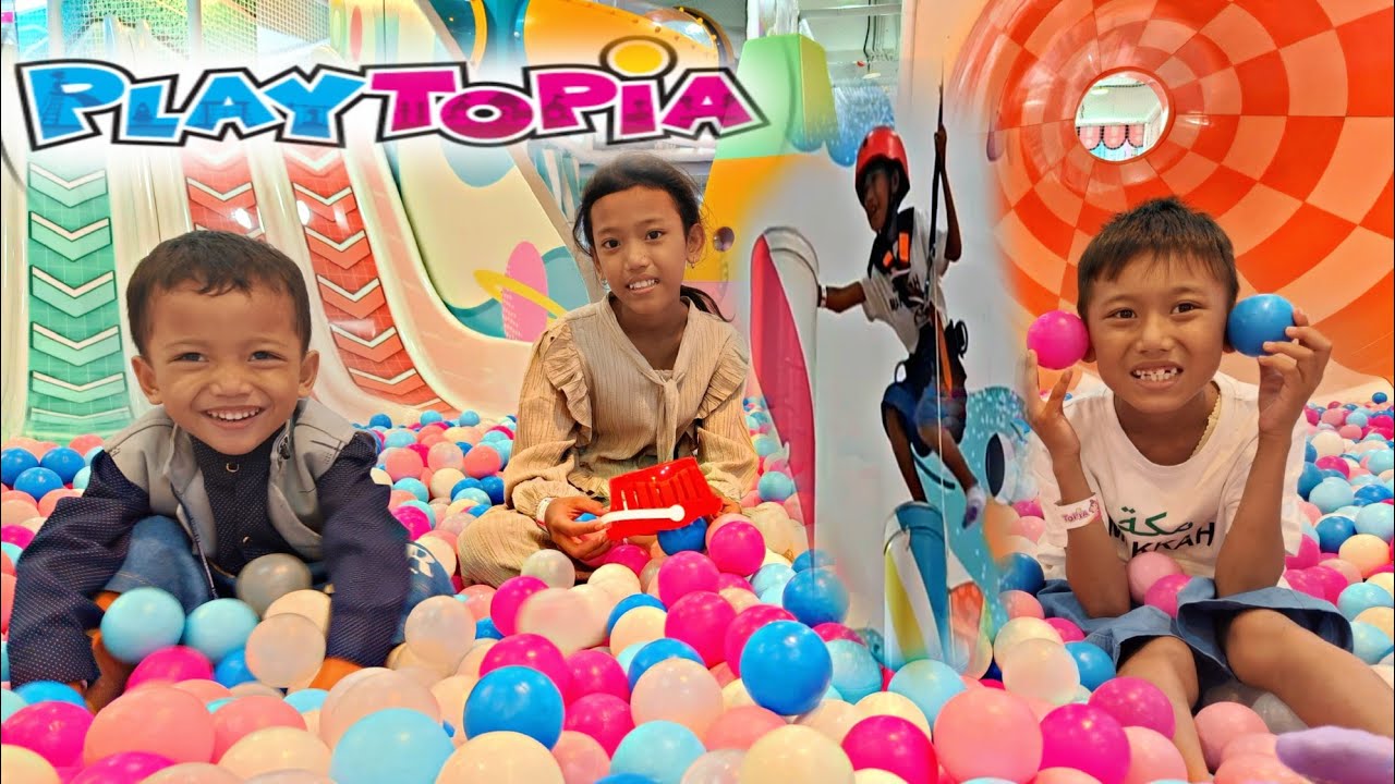 AA' NOVEL NAIK FLYING FOX TERTINGGI DI PLAYTOPIA BARENG SAMUEL ,KAKAK ZUHAL DAN KAK IRA