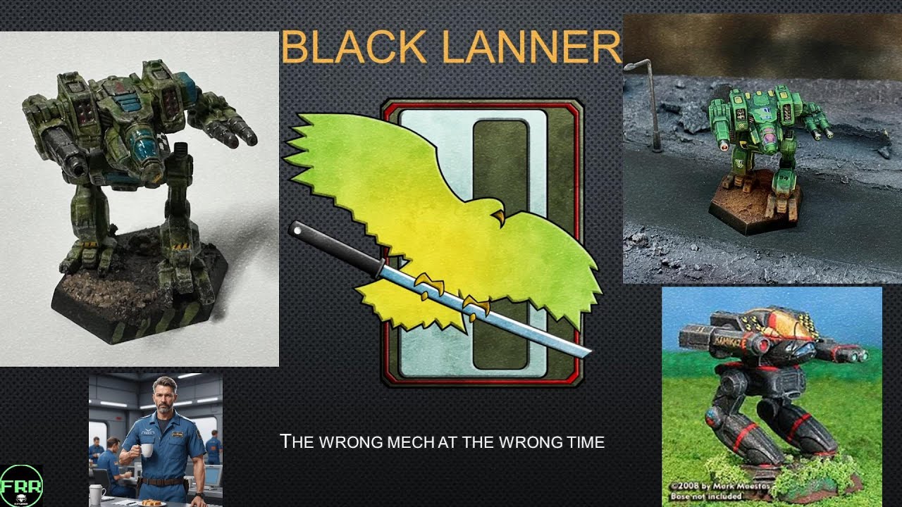 Battletech's Black Lanner, the Jade Falcon Scout and Raider!