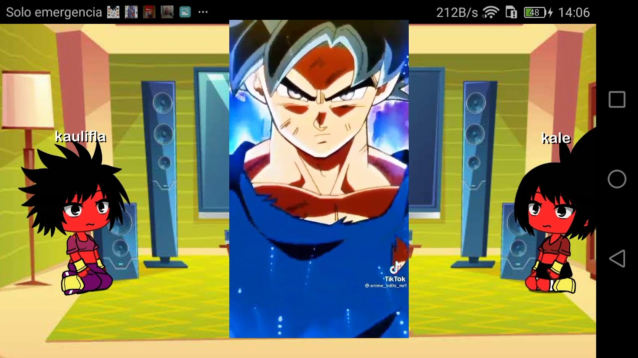 kale y caulifla reaccionan a goku