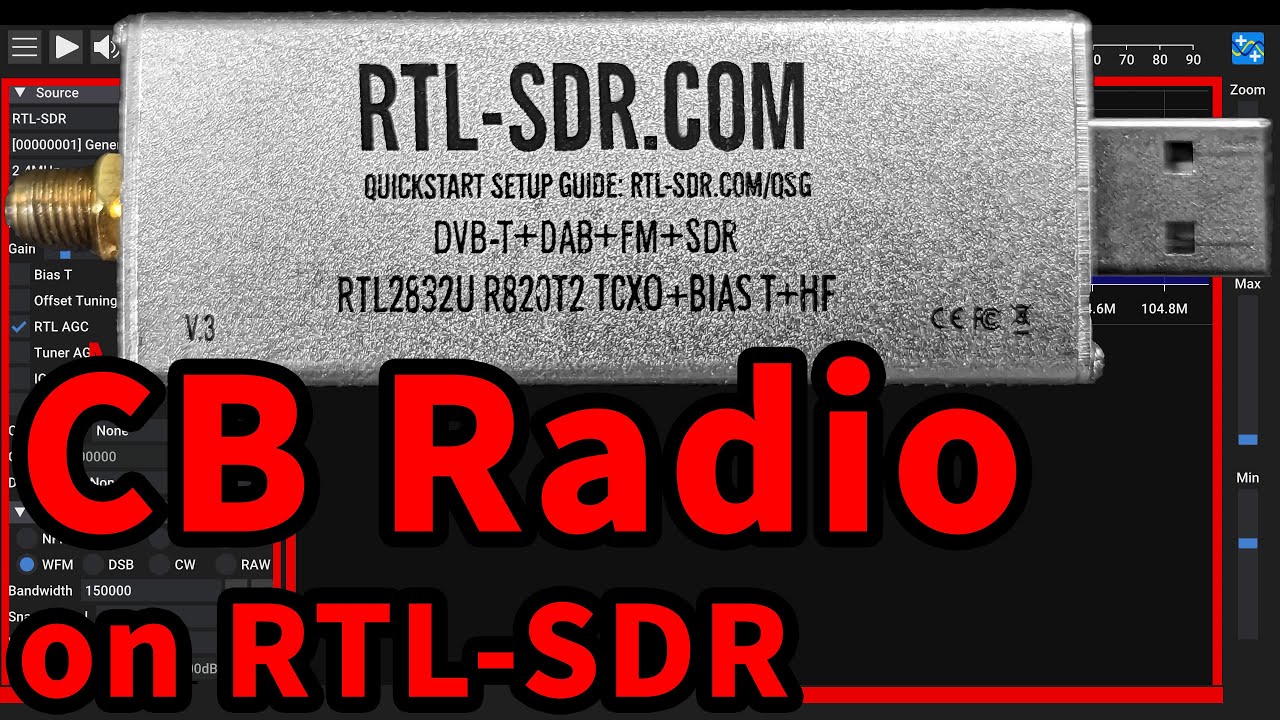 Слушайте CB-радио на SDR с SDR++. Простая программно-определяемая антенна. RTLSDR