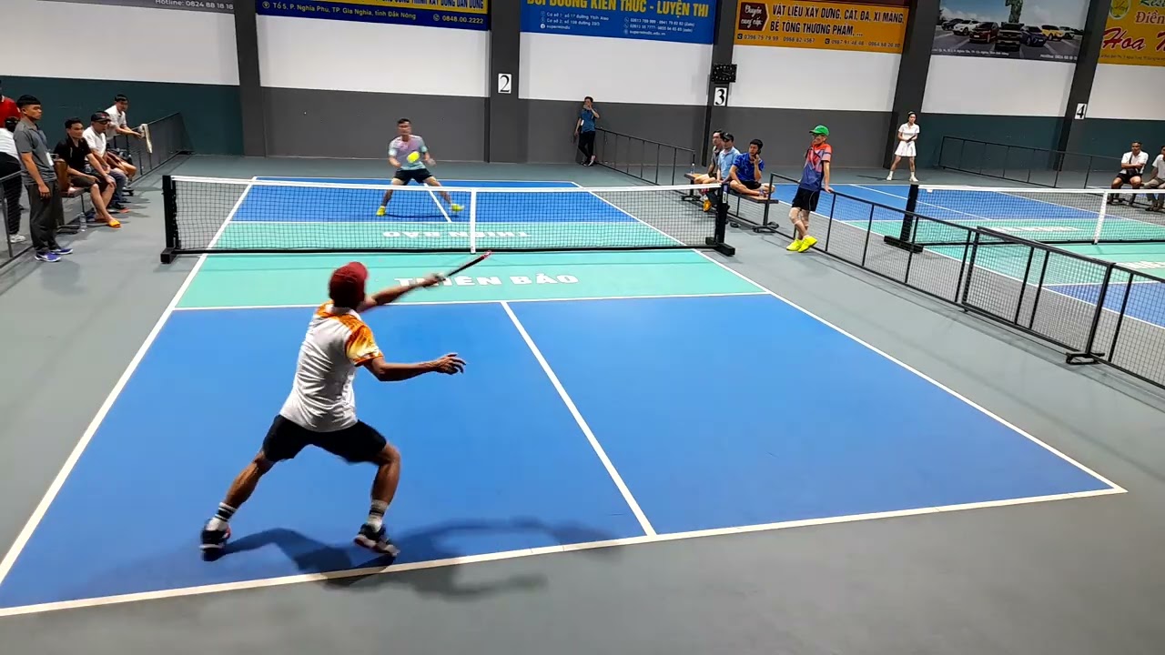 chung kết đơn nam pickleball gv Lâm Đồng U40