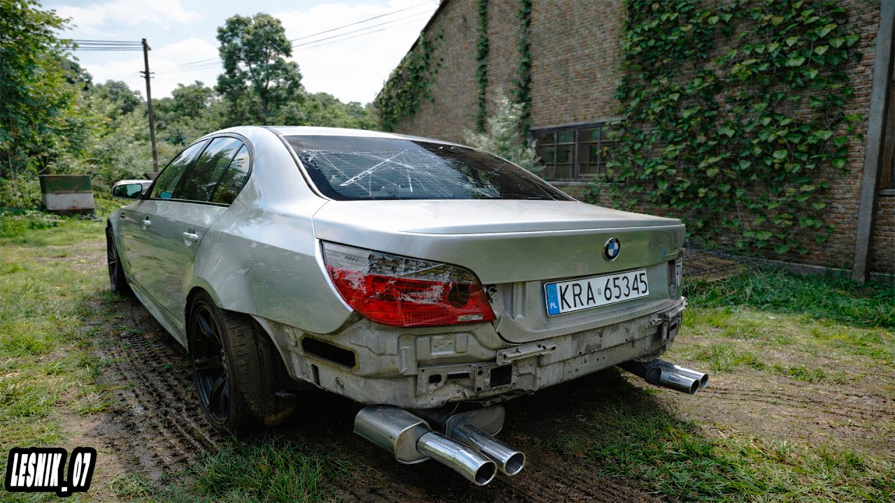 I Found an Abandoned BMW E60… Towed It & Brought It Back to Life- BeamNG.Drive
