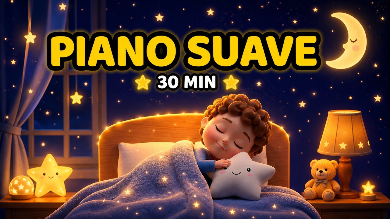 Canción de cuna para dormir | Piano suave para bebés y desarrollo cerebral