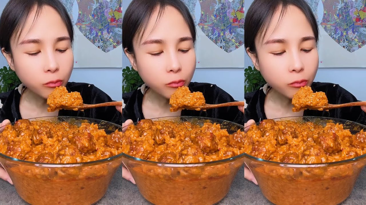 Comfort Food Hot Rice Bowl | Simple Home-Style Food Eating Show 🍚 