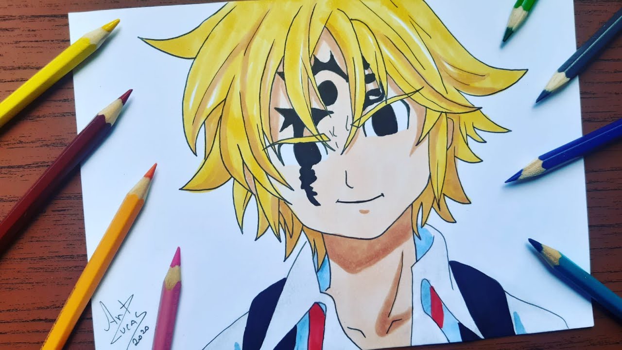 Como Desenhar o Meliodas - Nanatsu no Taizai - Pecado da Ira