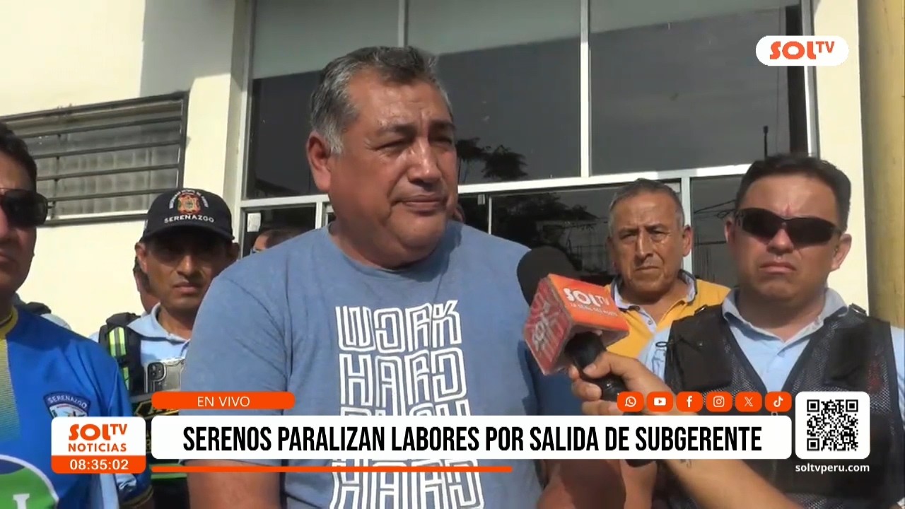 Trujillo: serenos paralizan labores por salida de subgerente