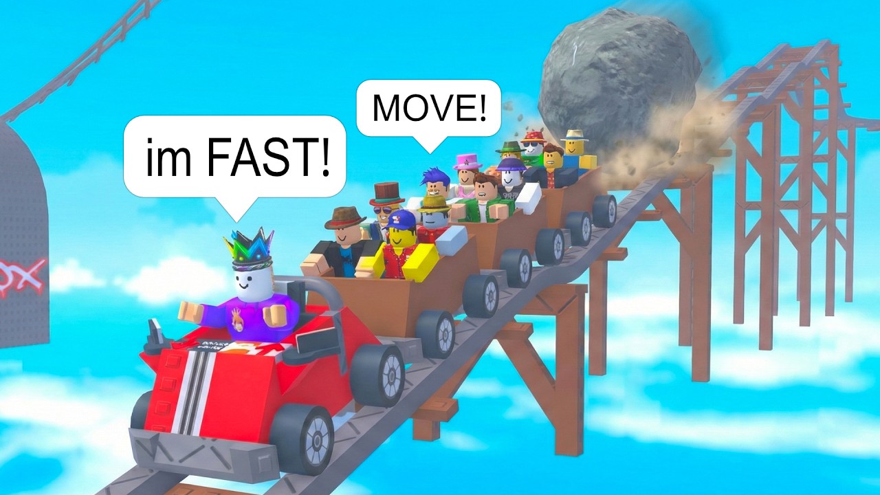 I Drive FAST Cart on Roblox Cart Ride BUT It Stops at The Worst Time