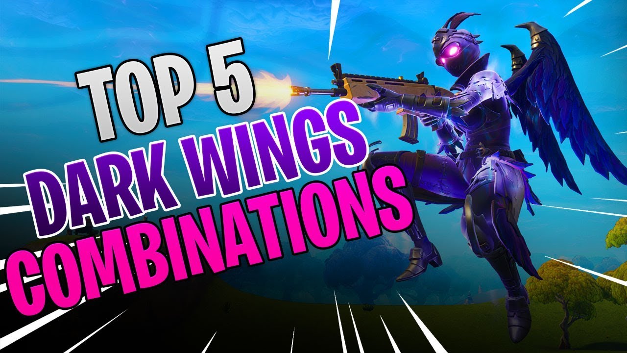 TOP 5 DARK WINGS OUTFIT COMBOS! Fortnite Battle Royale