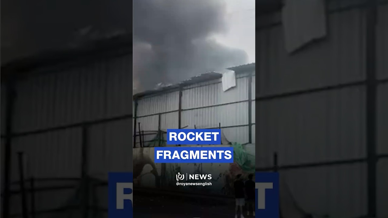 Rocket fragments impact Tel Aviv following large-scale volley from Lebanon