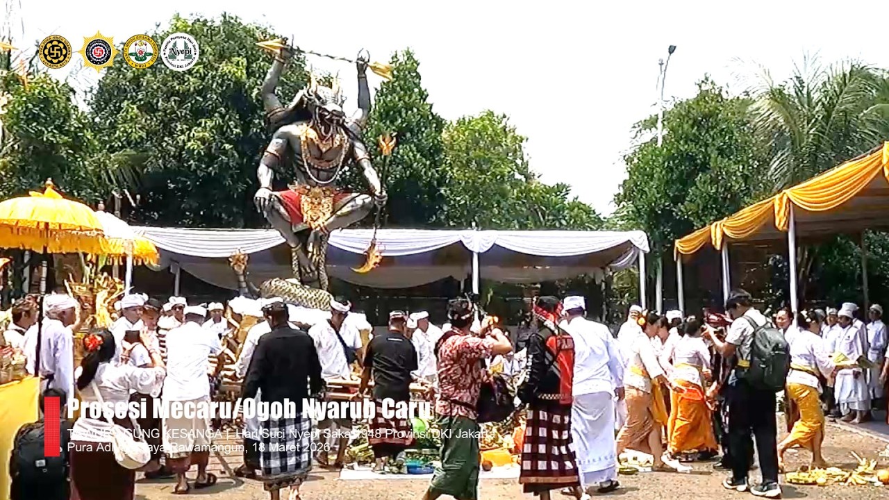 Prosesi Mecaru | Ogoh-Ogoh Nyarub Caru