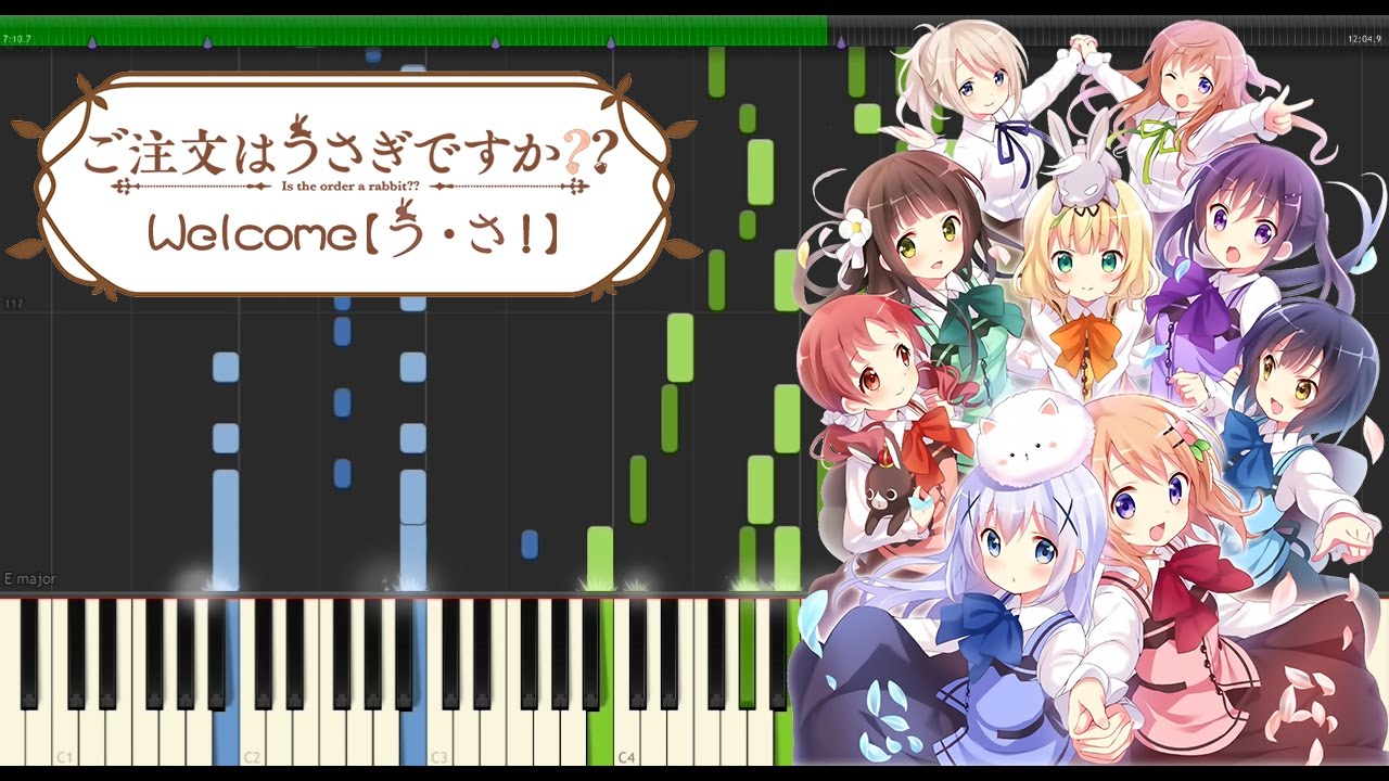 Petit Rabbit's - Welcome【う・さ!】 (ご注文はうさぎですか？？) For Piano Solo