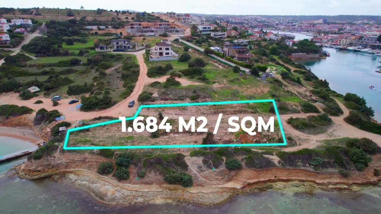 Izmir I Cesme I Dalyan SALE Seafront land 1700 QM - Çeşme DalyanKöy Arsa DENİZE SIFIR KONUMDA