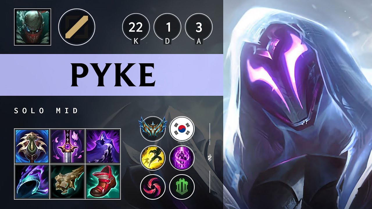 Pyke Mid vs Yone: Triple Kill, Legendary - KR Challenger Patch 14.18