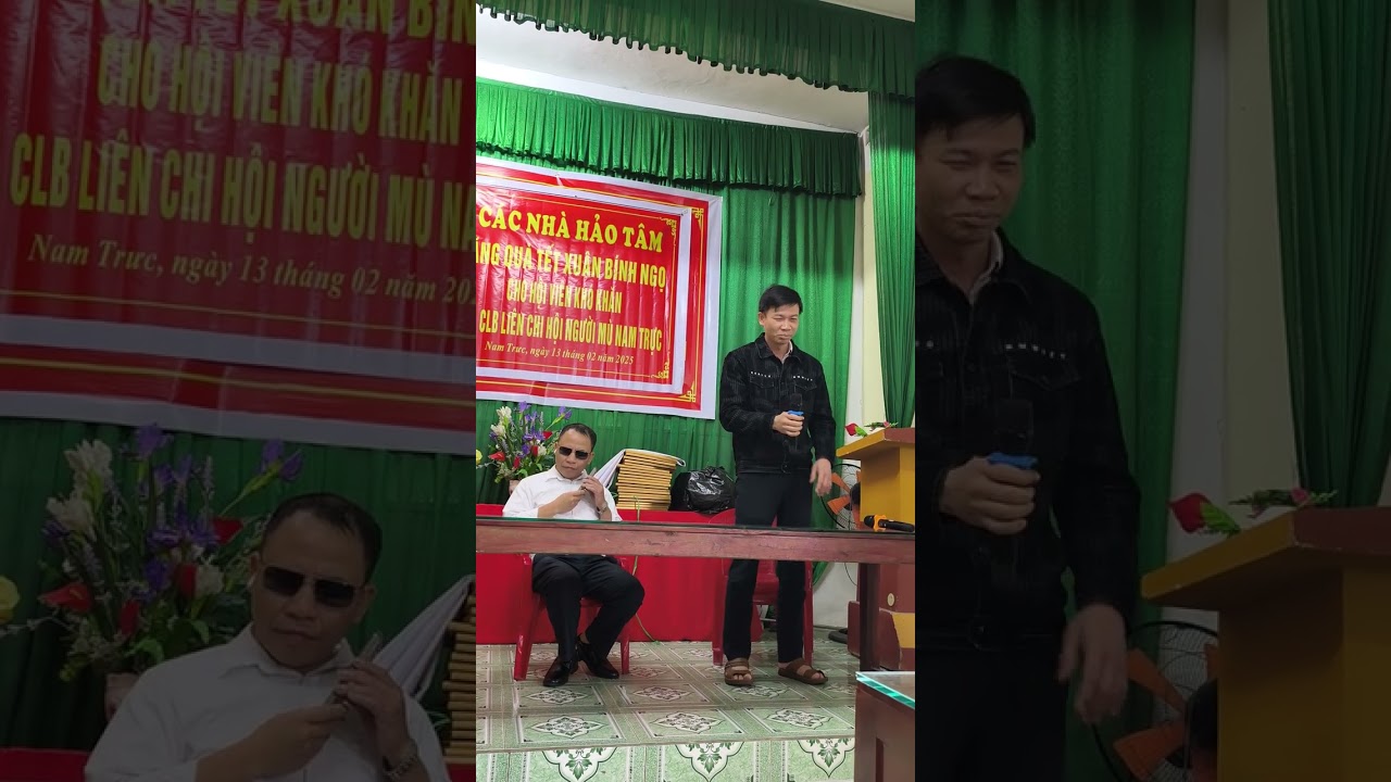 Clip trao tặng quà Xuân Bính Ngọ của CLB liên chi hội người mù Nam Trực ngày 14/2/2026