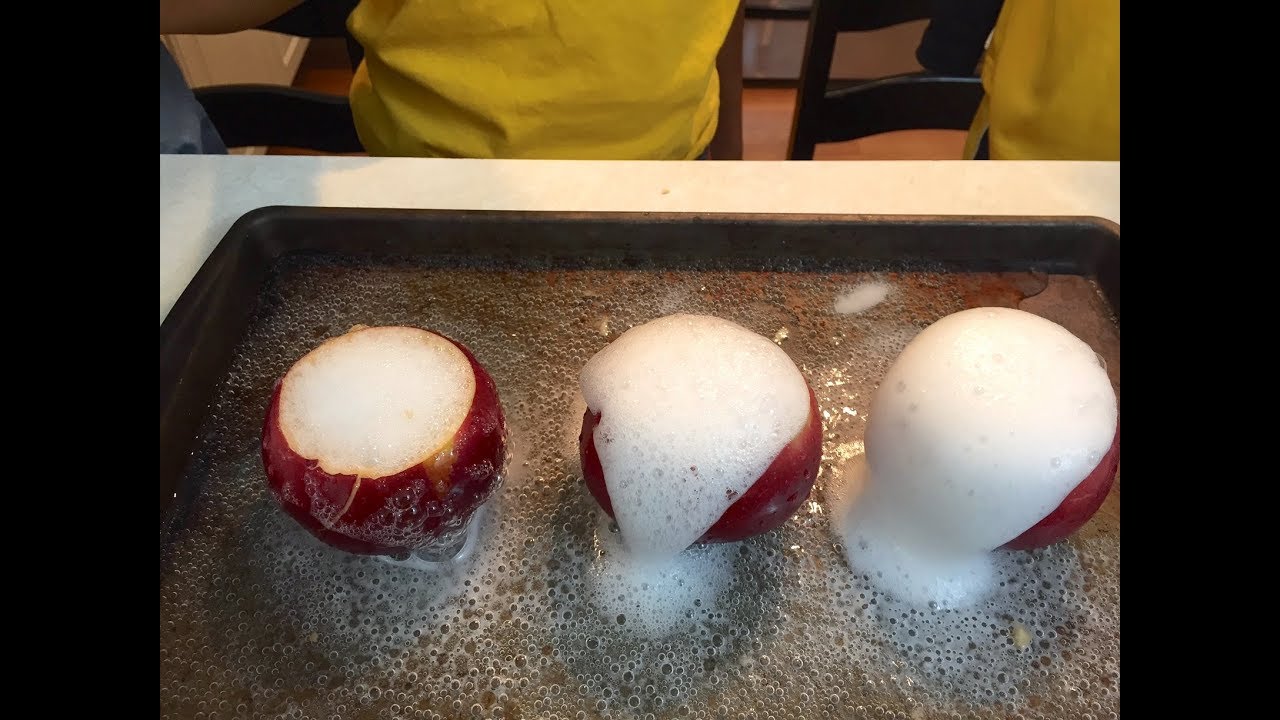Apple, Baking Soda & Vinegar Experiment: Fall Science Experiments For Kids