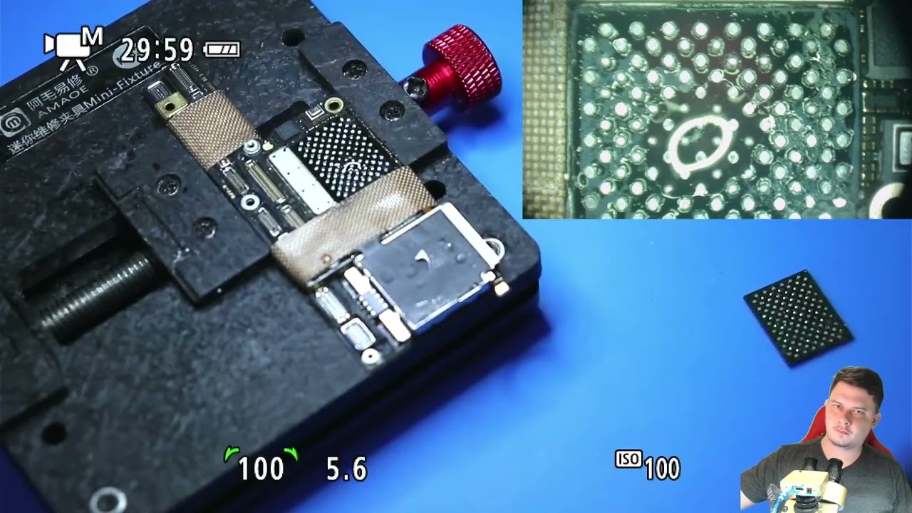 Trabalhando NAND sem separar as boards iPhone X