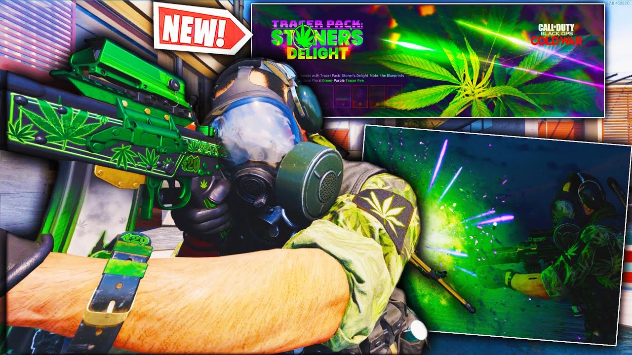 the NEW TRACER PACK STONERS DELIGHT in COLD WAR & WARZONE! (Purple + Green Tracer Fire 🔥)
