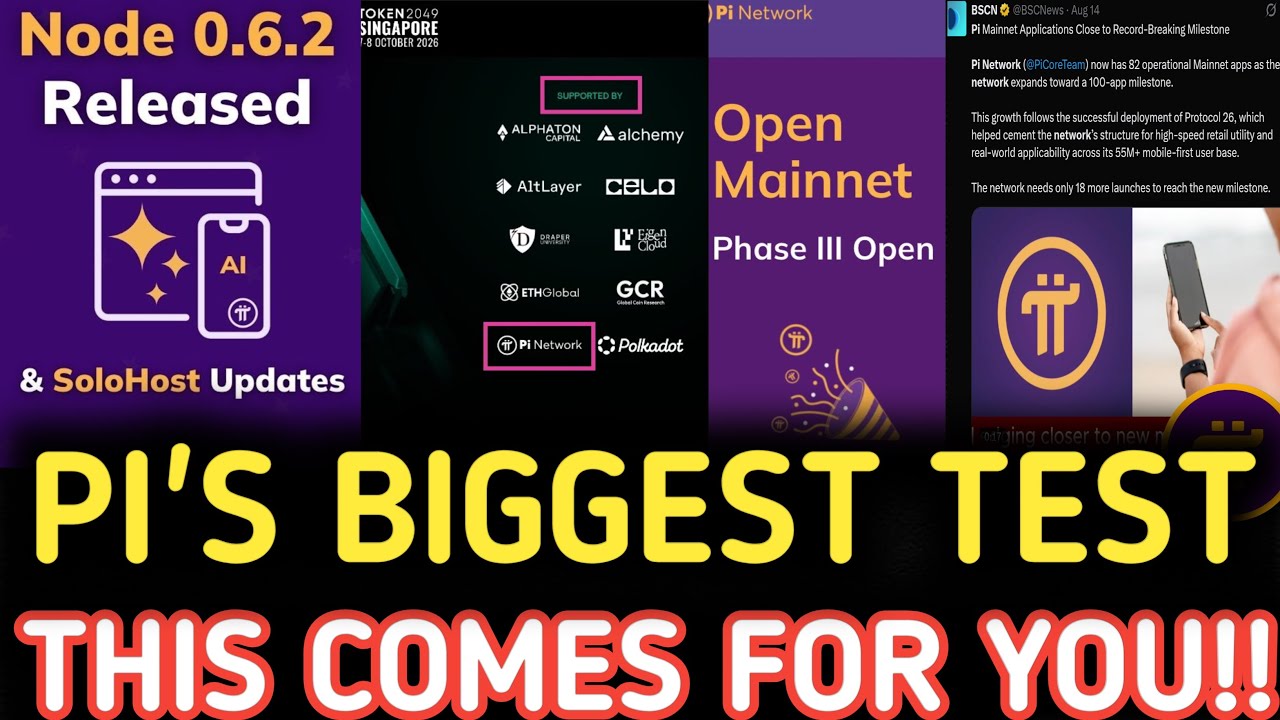 СРОЧНО: Новости Pi Network, обновление PI SoloHost, рубеж в 100 приложений PI и PI на TOKEN2049 в...