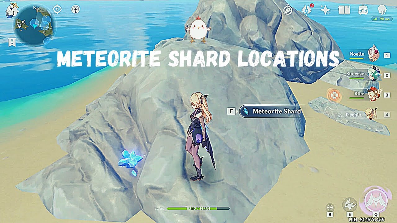 7/7 Meteorite Shards in All Locations | The Unknown Star Event Quest (NO DIALOGUES) - Genshin Impact
