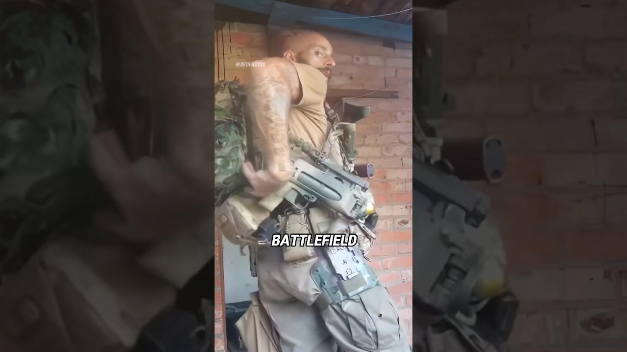 Украинский наёмник демонстрирует своё снаряжение #армия #война #военные #militaryshorts