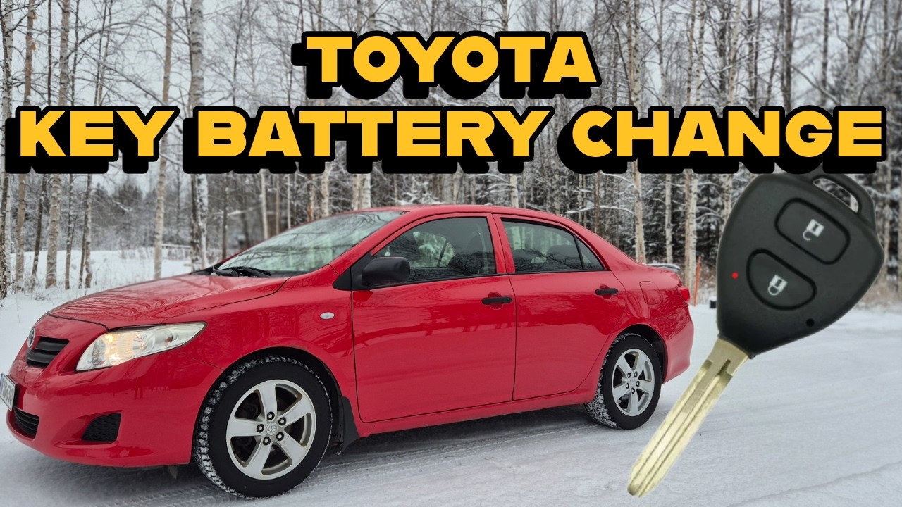 Toyota Corolla E150 key battery replacement