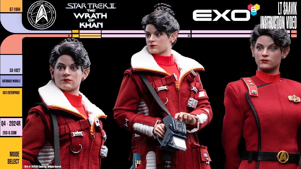 EXO-6 Star Trek: The Wrath of Khan 1/6 scale figure instructional video