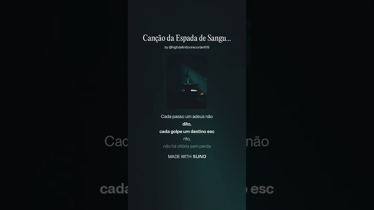 Canção da Espada de Sangue - Musicas para RPG
