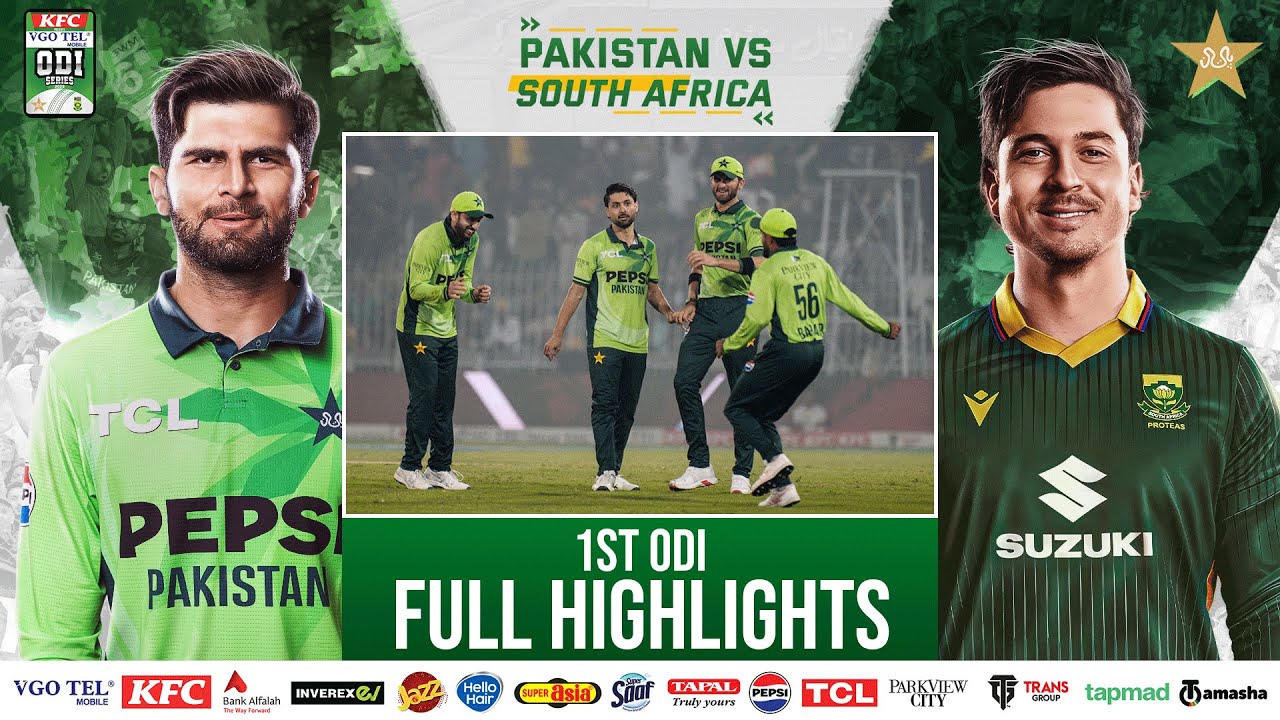 Full Highlights  | Pakistan vs South Africa ODI Series | 1st ODI | PCB | M2R1U