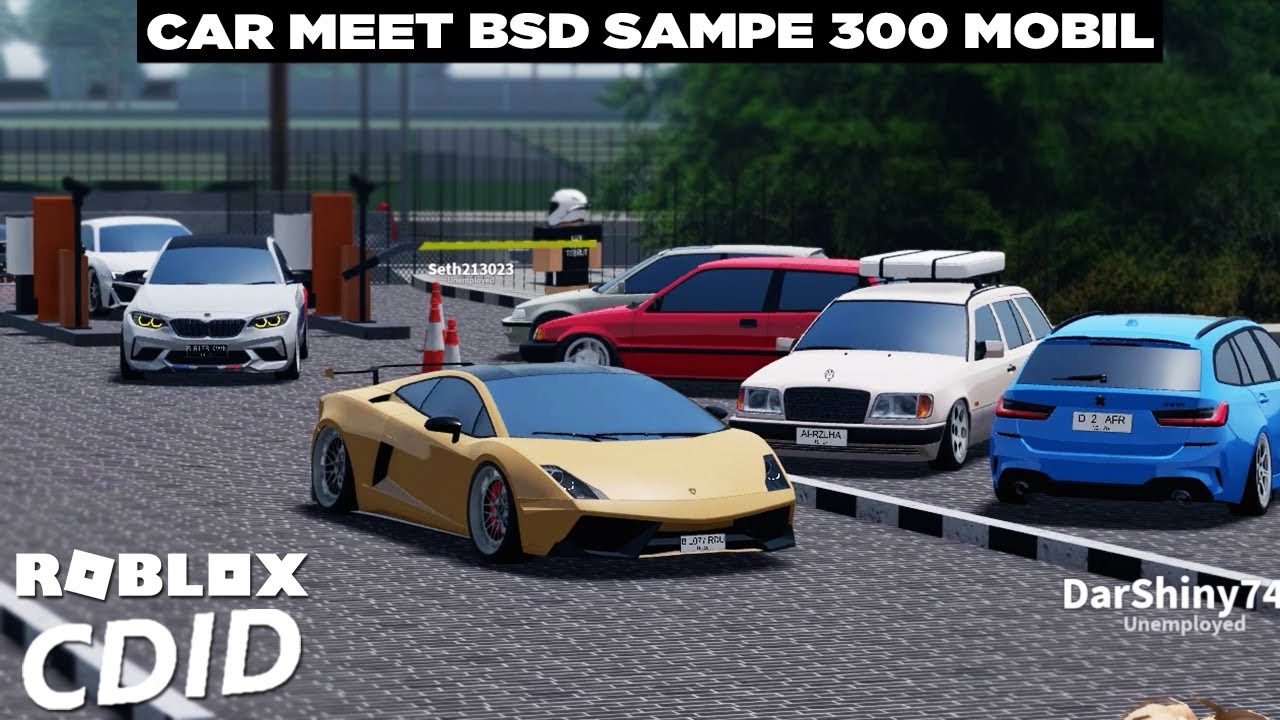 Nontonin Mobil Masuk Ke Acara Car Meet & Review Mobil Unik Subscriber 😎😎 Roblox CDID