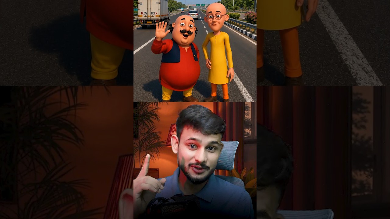Instagram Viral Motu Patlu AI Video Kaise Banaye 🤯 | Free AI Video Tutorial #shorts