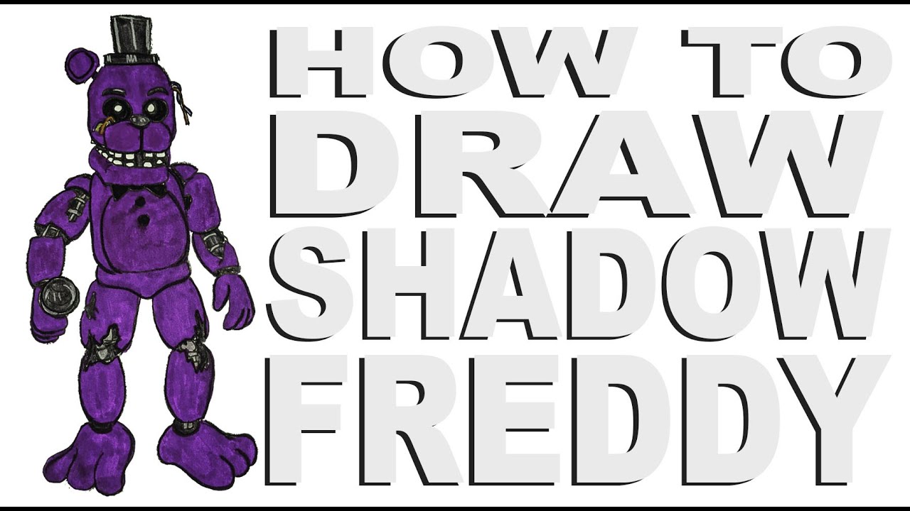 How to draw Shadow Freddy (FNaF)