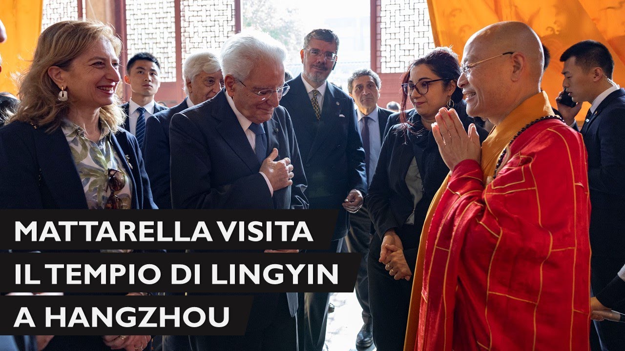 Il Presidente Mattarella visita il Tempio di Lingyin