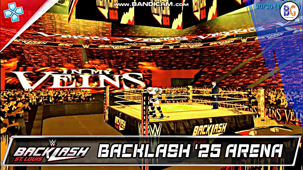 WWE 2K25 PSP - BACKLASH 2025 ARENA UPDATE WITH HD TEXTURES || BORN FOR GAMERS !!