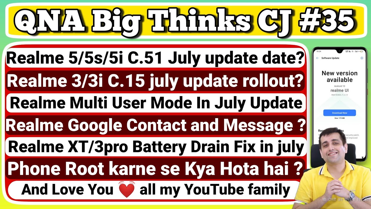 Realme 5/5s/5i C.51 july update ? | Realme 3/3i july update | Realme guest mode | Realme july update