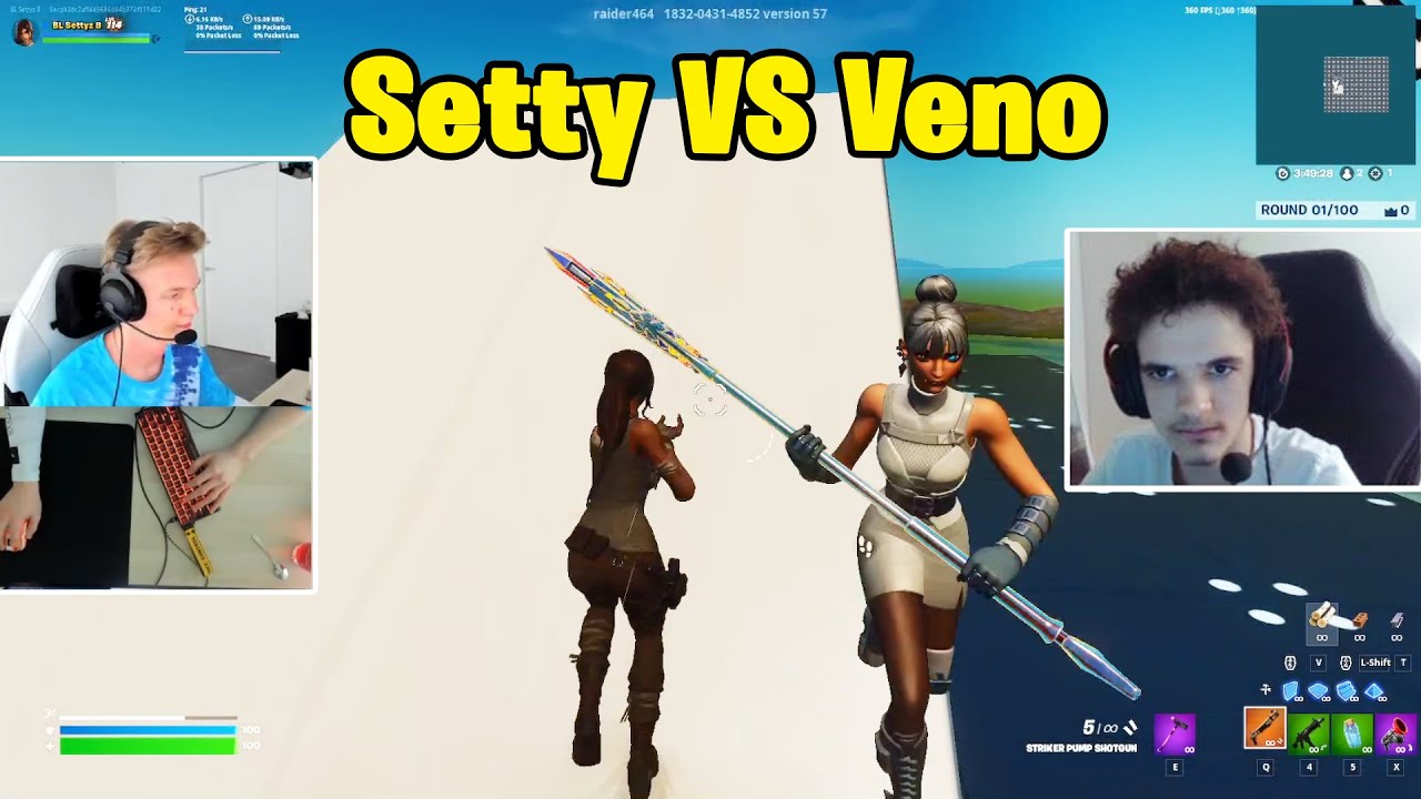 BL Setty VS Veno 1v1 Buildfights