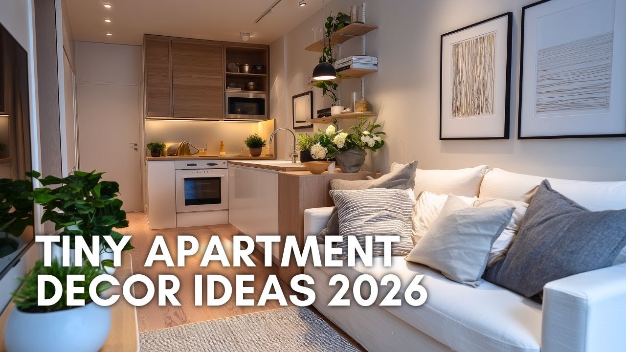 Tiny Apartment Decor Ideas 2026 | Smart Furniture & Layout Ideas for Small Homes