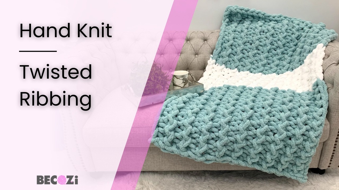 HAND KNIT A TWISTED RIBBING STITCH