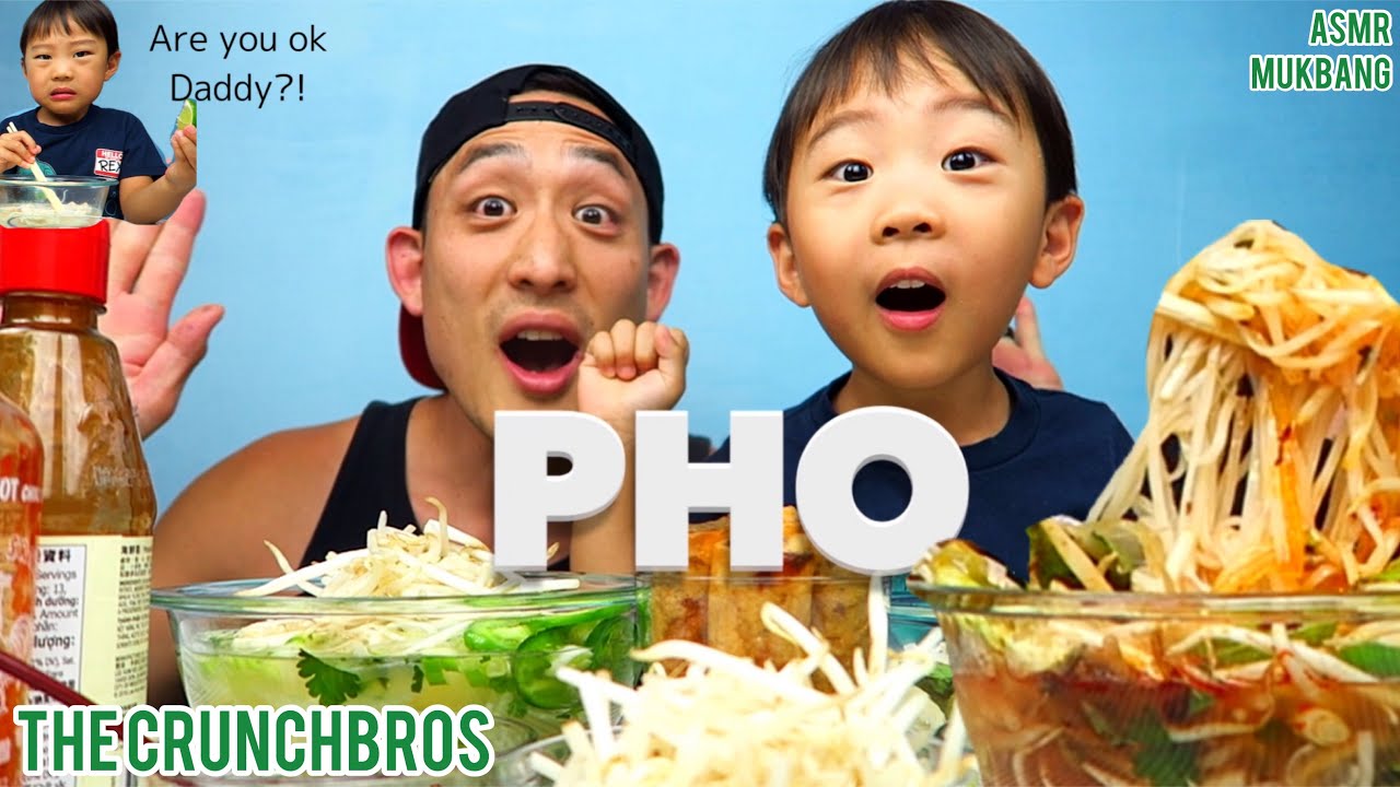 Mukbang/ASMR- PHO + Eggrolls