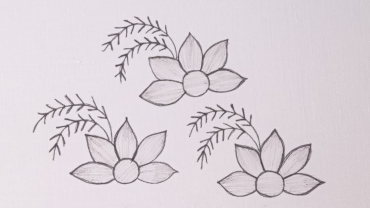 Hand embroidery beautiful all over design for dress,kurti,kameez etc l Easy flower all over design