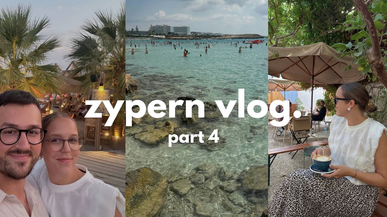 zypern vlog |  larnaka, nissi beach in ayia napa, nusa beach bar, best specialty coffee