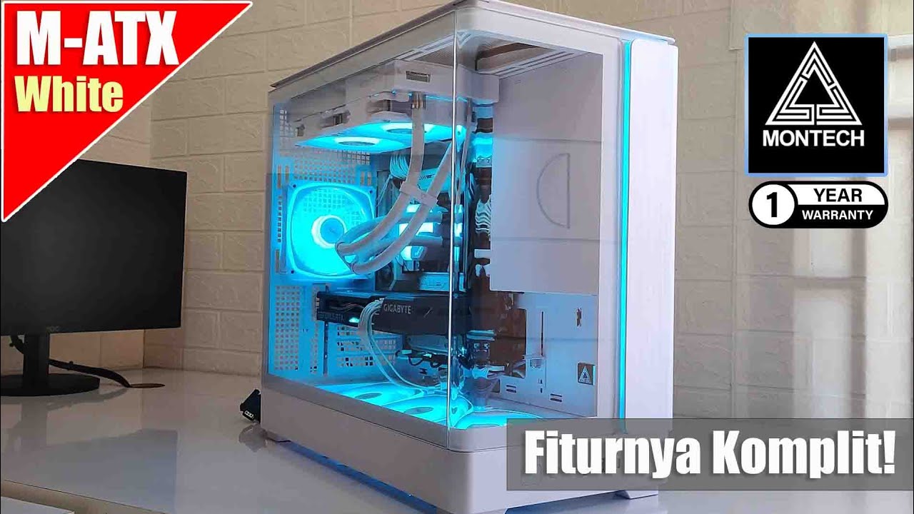 Rakit PC pake Casing ini bakal ganteng dan bikin menggoda, bentuknya unik | Montech King 15 Pro WH