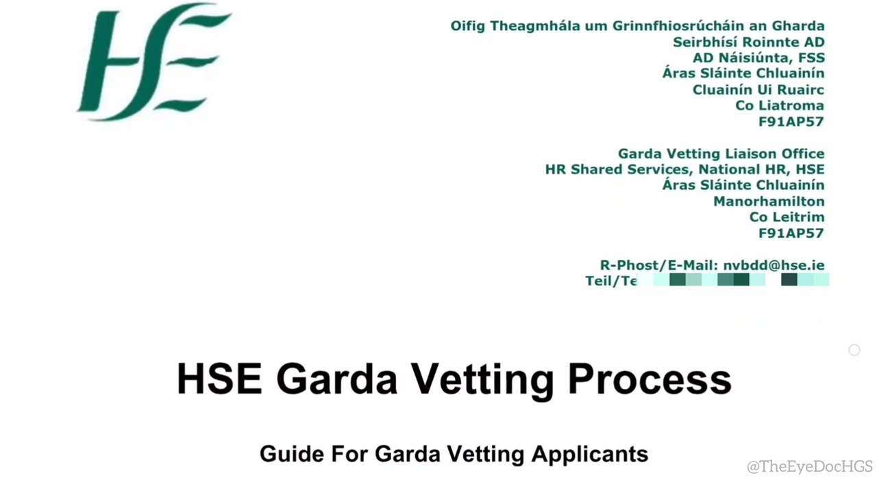 🎥 HSE Garda Vetting Process Explained | Step-by-Step Guide (2025)