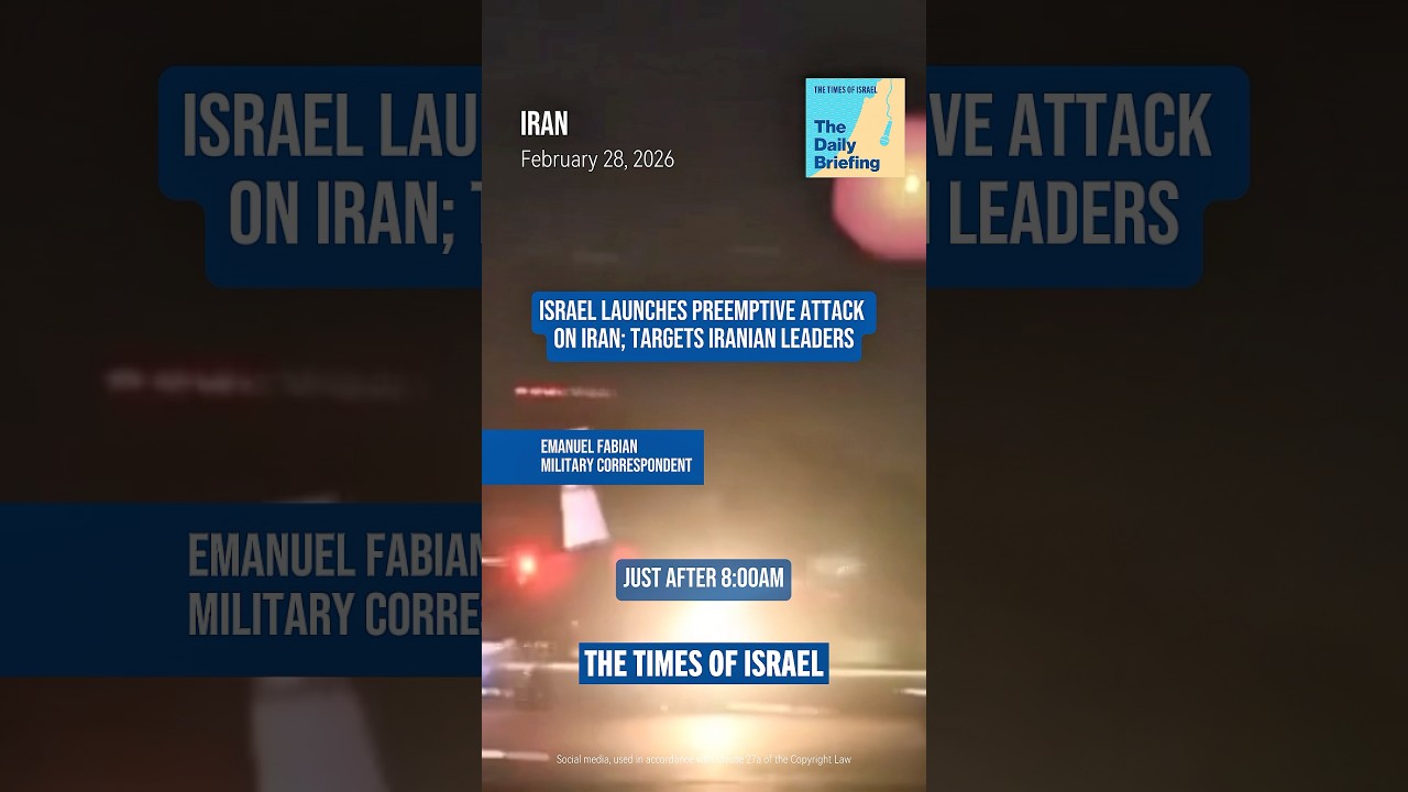 Israel launches preemptive attack on Iran; targets Iranian leaders