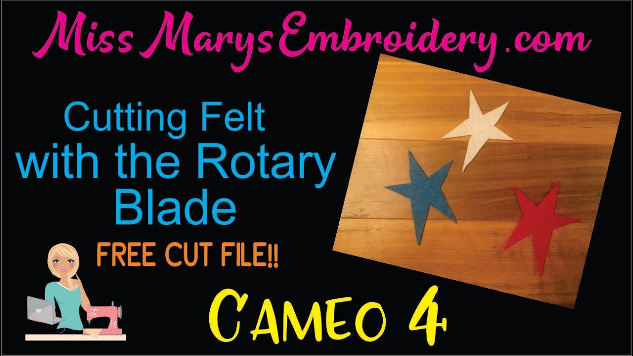 How to Cut Felt with the Rotary Blade [Cameo 4]