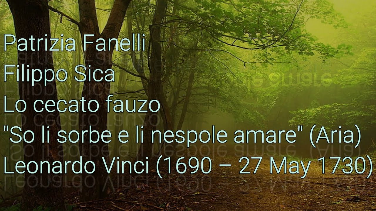 Patrizia Fanelli Feat. Filippo Sica (Guitar) - So li sorbe e li nespole amare (Aria)